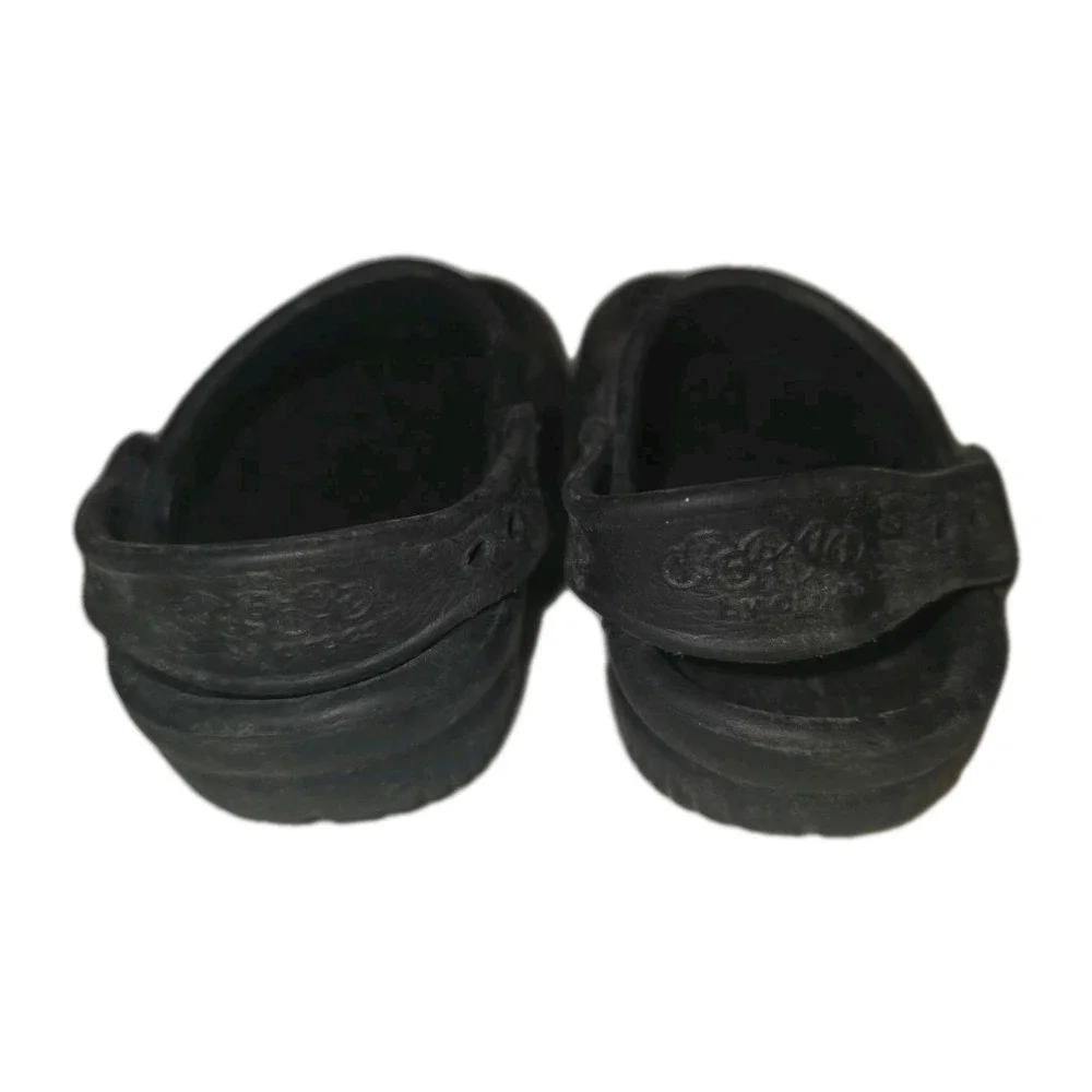 Crocs Jibbitz  Black Slip On Shoe Size XXSmall Kids Child 4/5